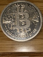Bitcoin 1oz .999 silver 2017 Limited Edition in a Capsule