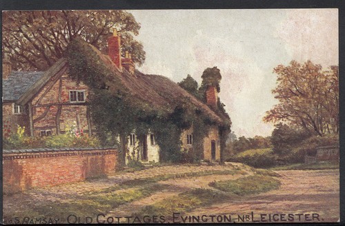 Leicestershire postcard old - -,