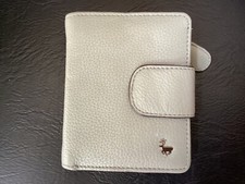 UNUSED  LLOYD BAKER LONDON  GREY GENUINE LEATHER  PURSE