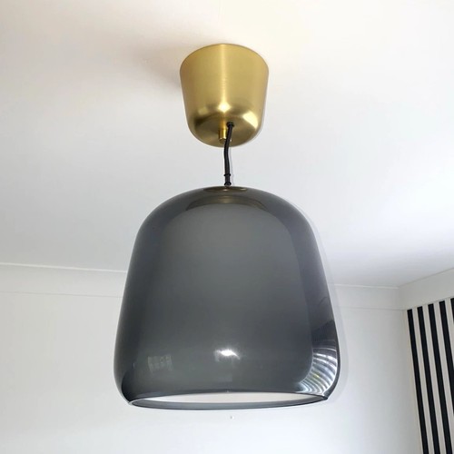 Ikea evedal grey glass - x2,