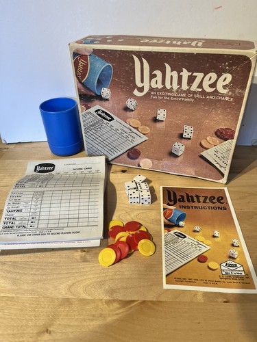 Yahtzee game vintage 1978 - yahtzee,