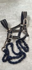 Rambo headcollar & lead rope Navy - Pony