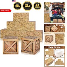 Western Hay Bales Boxes Decor