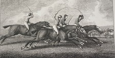 Horse Racing Antique Engraving