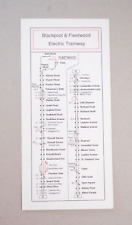 Tram System Track Map No.1 Blackpool & Fleetwood Electric Tramway HRT Rail Sales