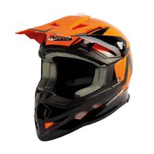 Nitro MX700 Podium MX Helmet Holeshot Black Orange