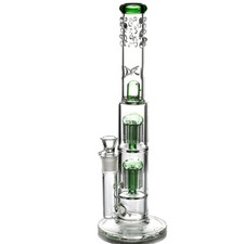 RORA 16inch Glass Bong Double