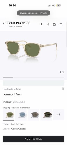 New oliver peoples fairmont - new,