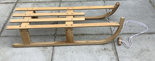 Wooden sledge display prop - display,