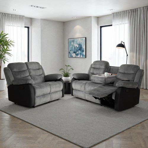 Roma grey cord fabric - grey,