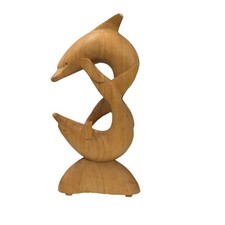 Wooden Dolphin Figurine