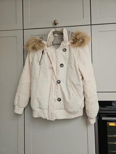 Womens cream coat - coat,, size