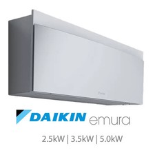 Installed Daikin Emura 2.5kW Single Split Air Conditioning Unit in White for Dom