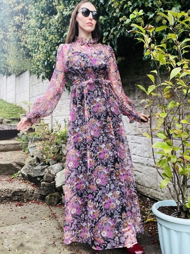Vintage 1970s maxi dress - vintage,