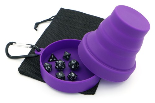 Travel polyhedral dice cup - travel,