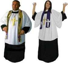 Adults Excorcist Priest Vicar of Dibley Religious TV Show Comedy Fancy Dress