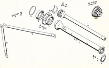 Unimog 404 Rear Axle Propeller Shaft between Gearbox and Differential - NEW