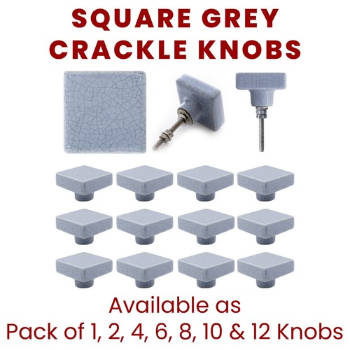 Square grey crackle - ⭐,