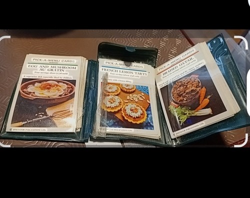 Vintage recipe cards wallet - vintage,