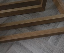 Wood and Glass Coffee Table