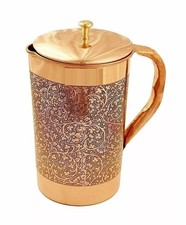 Handmade Copper Water Jug Full