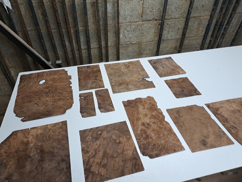 Burr walnut veneer sheets - veneer,