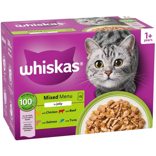 Whiskas mixed menu 132 - 1+,