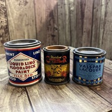 Vintage Valspar Lacquer Paint, Cement Lino Tile Red, Starline Chinese Lacquer,HO