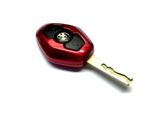 Metallic red remote key hard - metallic,