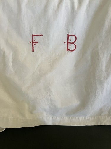 Vintage french cream linen - vintage,