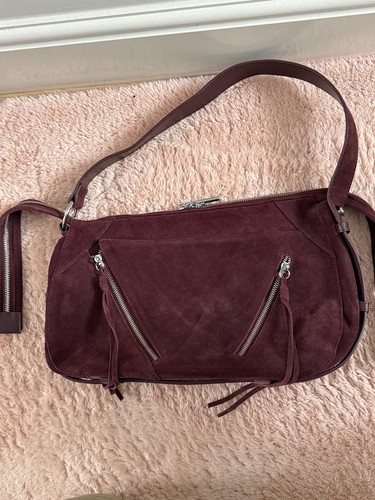 New burgundy suede bag - new!,