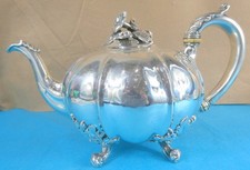 Very Rare Sterling Silver Teapot Acorn Oak Leaf Flower 716 Grams Paul Storr 1837
