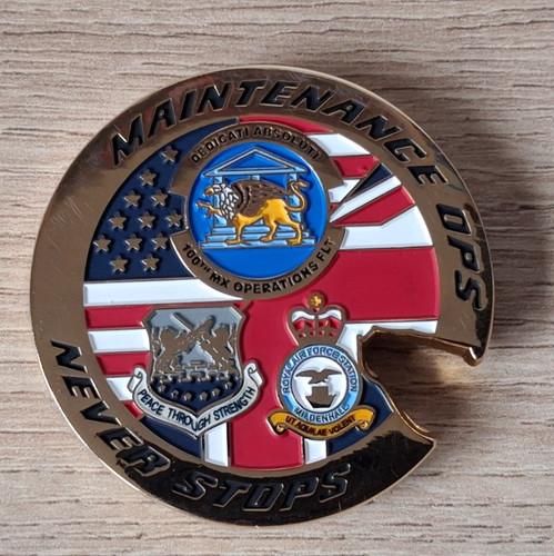 Raf mildenhall challenge coin - raf,