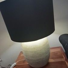 NEXT table lamp Black/white/Gold Large 48x32cm VERY HEAVY RRP £70 Bid from £30!!