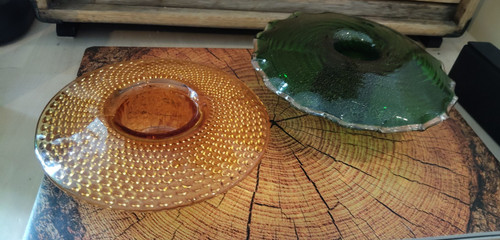 Jobling amber posy bowl - amber,