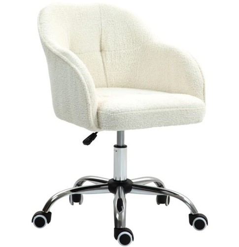 Fluffy vanity chair - desk, with