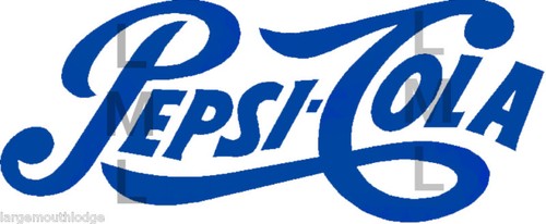Pepsi logo script - script, inch