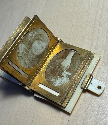 Antique miniature photo - antique,