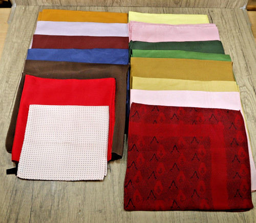 Bundle vintage silk pocket - silk,
