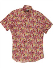 7 CAMICIE Mens Slim Fit Shirt XL Multicoloured Floral AC17