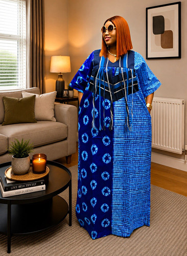 Adire polish asooke kaftan - adire,