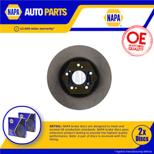 2x Brake Discs Pair Vented