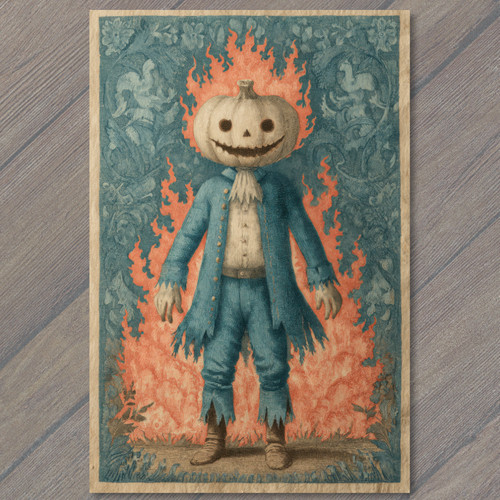 Art print jack lantern - print,