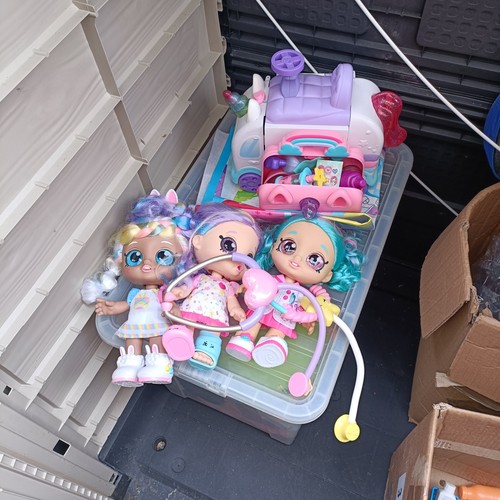 Kindi kids dolls and ambulance - kids,