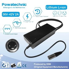 42V 2A XLR 2 pin Charger Compatible for 36V 5 pin Giant Prime, Twist Lite eBike
