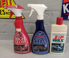 Vintage Turtle Wax Zipwax Polish Bottles Featuring Rover Group 800 200 Tomcat