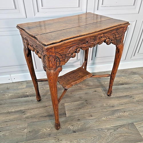 Antique french side table - antique,