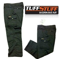 CARGO COMBAT TUFF STUFF WORK TROUSER TOUGH KNEE PAD TROUSERS HEAVY DUTY 711