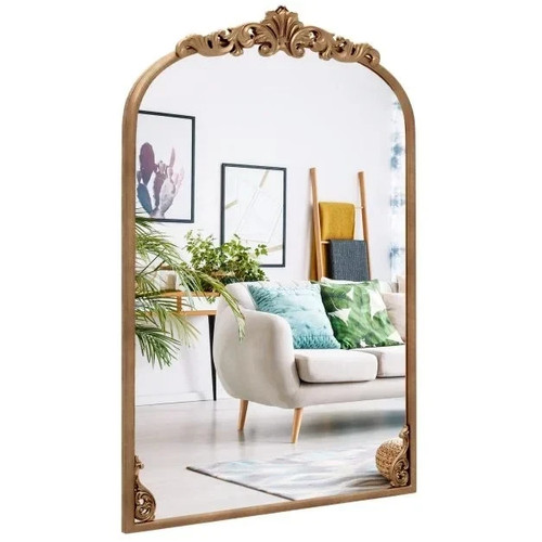 Costway antiqued gold wall - costway,