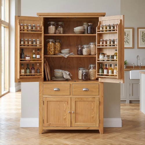 Pantry cupboard cheshire oak - cupboard,